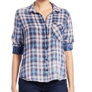 Cloth & Stone Plaid Button Down Shirt